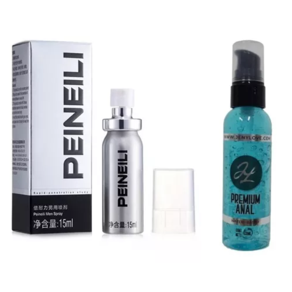 Pack Lubricante Anal Con Anestesia Retardante Masculino Mega